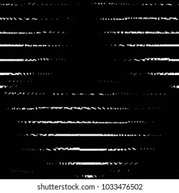Abstract grunge grid stripe halftone background pattern. Black and white line vector illustration
