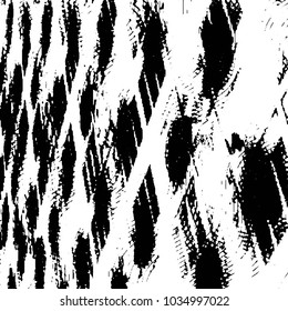 Abstract grunge grid stripe halftone background pattern. Black and white line vector illustration
