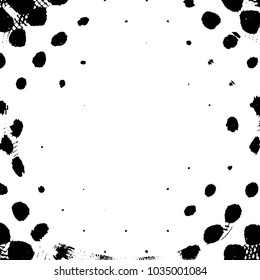 Abstract grunge grid stripe halftone background pattern. Black and white line vector illustration
