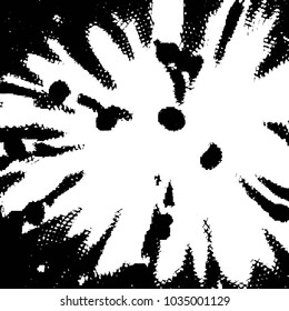 Abstract grunge grid stripe halftone background pattern. Black and white line vector illustration
