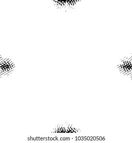 Abstract grunge grid stripe halftone background pattern. Black and white line vector illustration
