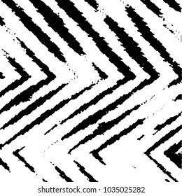 Abstract grunge grid stripe halftone background pattern. Black and white line vector illustration
