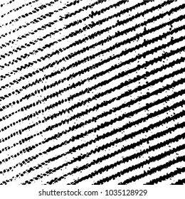 Abstract grunge grid stripe halftone background pattern. Black and white line vector illustration
