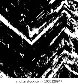 Abstract grunge grid stripe halftone background pattern. Black and white line vector illustration
