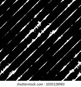 Abstract grunge grid stripe halftone background pattern. Black and white line vector illustration
