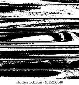 Abstract grunge grid stripe halftone background pattern. Black and white line vector illustration
