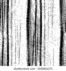 Abstract grunge grid stripe halftone background pattern. Black and white line vector illustration
