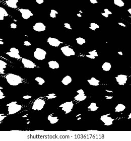Abstract grunge grid stripe halftone background pattern. Black and white line vector illustration
