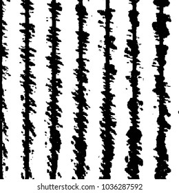 Abstract grunge grid stripe halftone background pattern. Black and white line vector illustration
