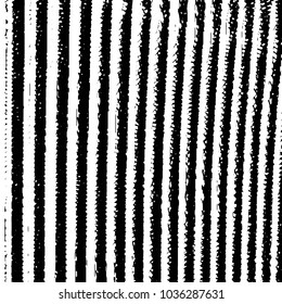 Abstract grunge grid stripe halftone background pattern. Black and white line vector illustration
