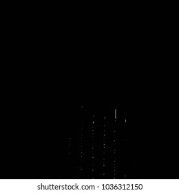 Abstract grunge grid stripe halftone background pattern. Black and white line vector illustration
