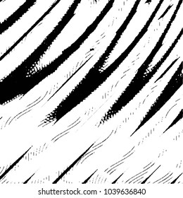 Abstract grunge grid stripe halftone background pattern. Black and white line vector illustration
