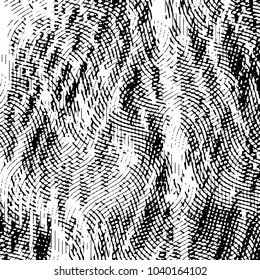 Abstract grunge grid stripe halftone background pattern. Black and white line vector illustration

