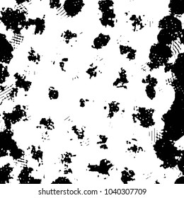Abstract grunge grid stripe halftone background pattern. Black and white line vector illustration
