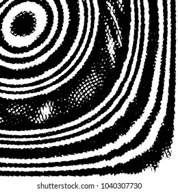 Abstract grunge grid stripe halftone background pattern. Black and white line vector illustration
