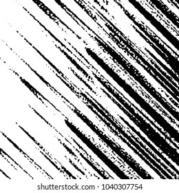 Abstract grunge grid stripe halftone background pattern. Black and white line vector illustration
