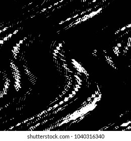 Abstract grunge grid stripe halftone background pattern. Black and white line vector illustration
