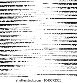 Abstract grunge grid stripe halftone background pattern. Black and white line vector illustration
