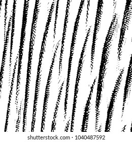 Abstract grunge grid stripe halftone background pattern. Black and white line vector illustration
