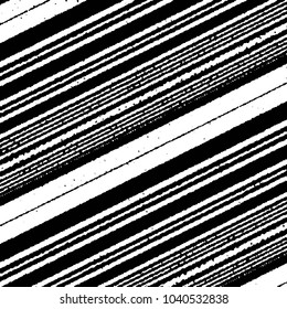 Abstract grunge grid stripe halftone background pattern. Black and white line vector illustration
