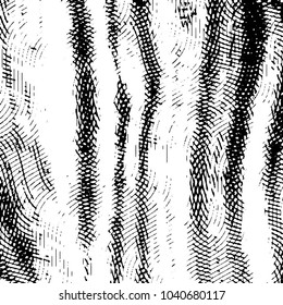 Abstract grunge grid stripe halftone background pattern. Black and white line vector illustration
