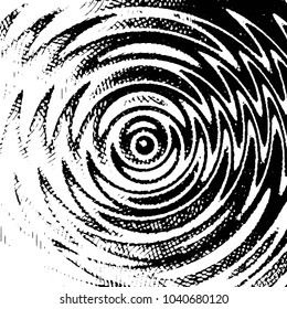 Abstract grunge grid stripe halftone background pattern. Black and white line vector illustration
