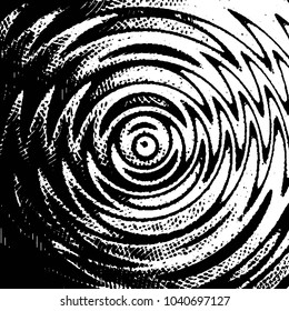Abstract grunge grid stripe halftone background pattern. Black and white line vector illustration
