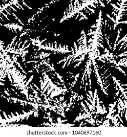 Abstract grunge grid stripe halftone background pattern. Black and white line vector illustration
