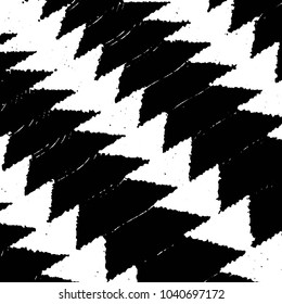 Abstract grunge grid stripe halftone background pattern. Black and white line vector illustration
