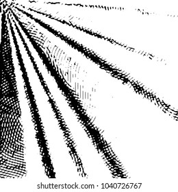 Abstract grunge grid stripe halftone background pattern. Black and white line vector illustration
