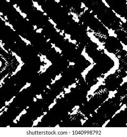 Abstract grunge grid stripe halftone background pattern. Black and white line vector illustration
