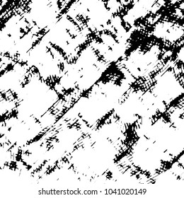 Abstract grunge grid stripe halftone background pattern. Black and white line vector illustration
