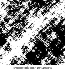 Abstract grunge grid stripe halftone background pattern. Black and white line vector illustration
