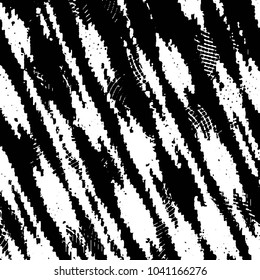 Abstract grunge grid stripe halftone background pattern. Black and white line vector illustration
