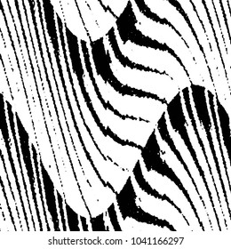 Abstract grunge grid stripe halftone background pattern. Black and white line vector illustration
