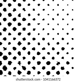 Abstract grunge grid stripe halftone background pattern. Black and white line vector illustration
