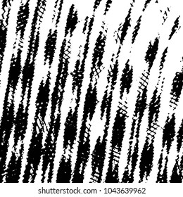 Abstract grunge grid stripe halftone background pattern. Black and white line vector illustration
