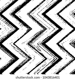 Abstract grunge grid stripe halftone background pattern. Black and white line vector illustration
