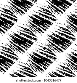Abstract grunge grid stripe halftone background pattern. Black and white line vector illustration

