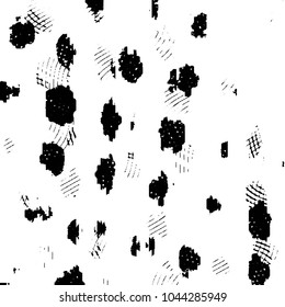 Abstract grunge grid stripe halftone background pattern. Black and white line vector illustration
