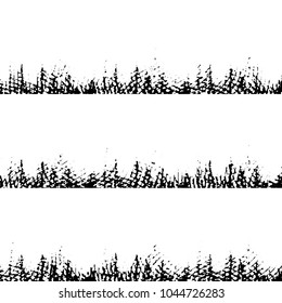 Abstract grunge grid stripe halftone background pattern. Black and white line vector illustration
