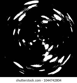Abstract grunge grid stripe halftone background pattern. Black and white line vector illustration
