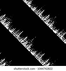 Abstract grunge grid stripe halftone background pattern. Black and white line vector illustration
