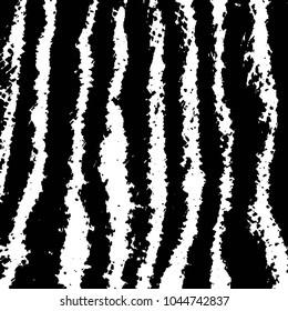 Abstract grunge grid stripe halftone background pattern. Black and white line vector illustration
