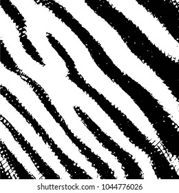 Abstract grunge grid stripe halftone background pattern. Black and white line vector illustration
