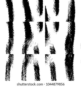 Abstract grunge grid stripe halftone background pattern. Black and white line vector illustration
