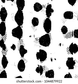 Abstract grunge grid stripe halftone background pattern. Black and white line vector illustration
