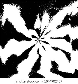 Abstract grunge grid stripe halftone background pattern. Black and white line vector illustration

