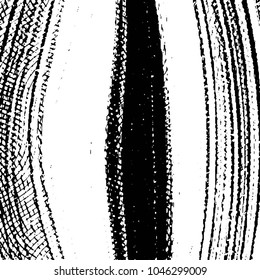 Abstract grunge grid stripe halftone background pattern. Black and white line vector illustration
