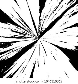 Abstract grunge grid stripe halftone background pattern. Black and white line vector illustration
